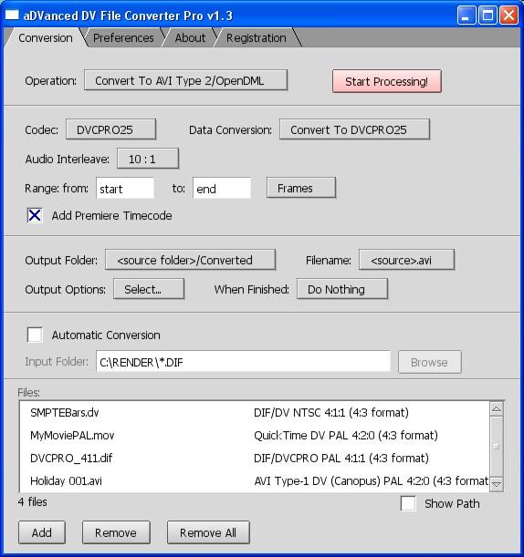 aDVanced DV File Converter,aDVanced DV File Converter Pro,视频文件转换软件