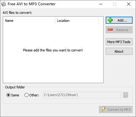 Free AVI to MP3 Converter下载,音频提取,视频转换