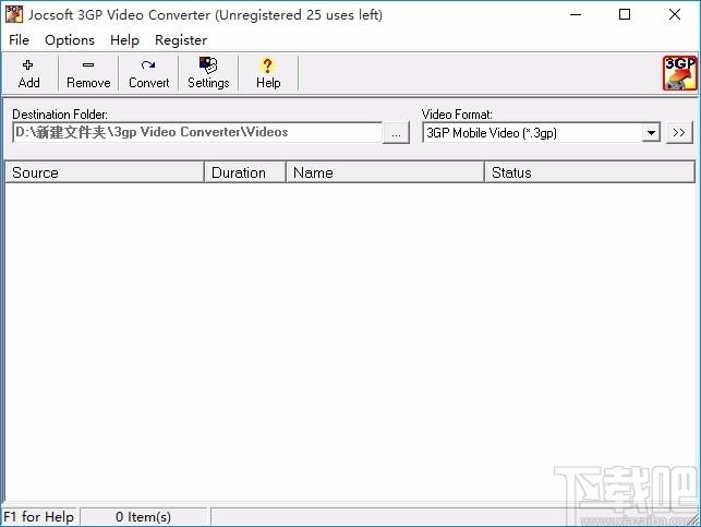 Jocsoft 3GP Video Converter下载,3GP转换器,3GP转换